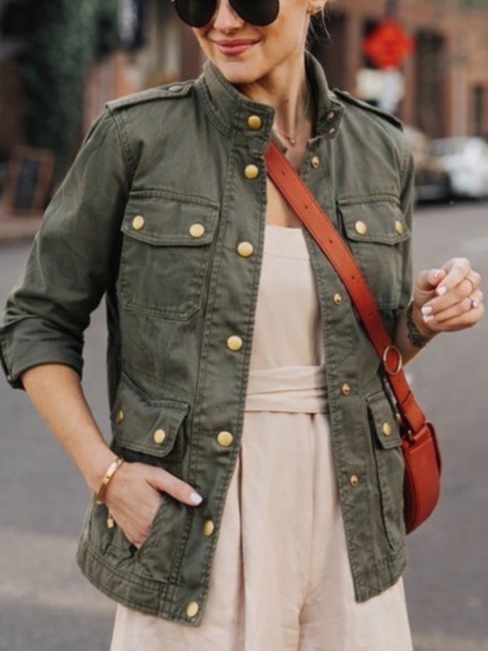 J. Crew Army Green Utility Jacket Size XS